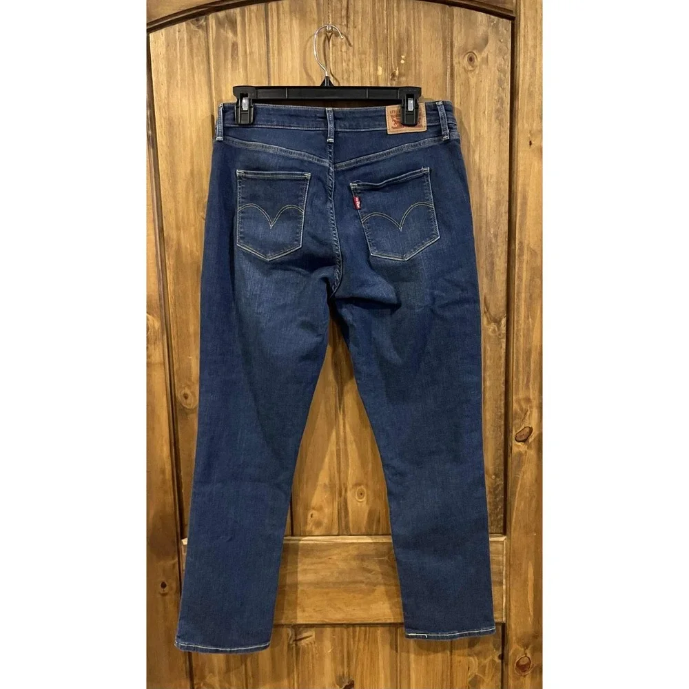 Levi's Skinny‎ Leg Jeans Womens 12 Blue Denim Stretch Preppy Work Wear Pockets